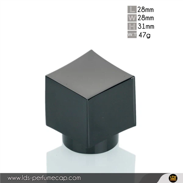 Matné čierne viečko parfumu Zamak